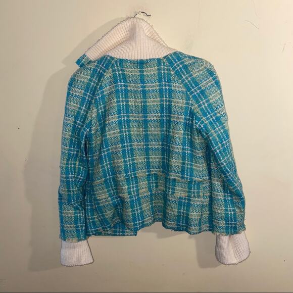 🦬FREE PEOPLE Wool blend tweed jacket size XS - Picture 2 of 8